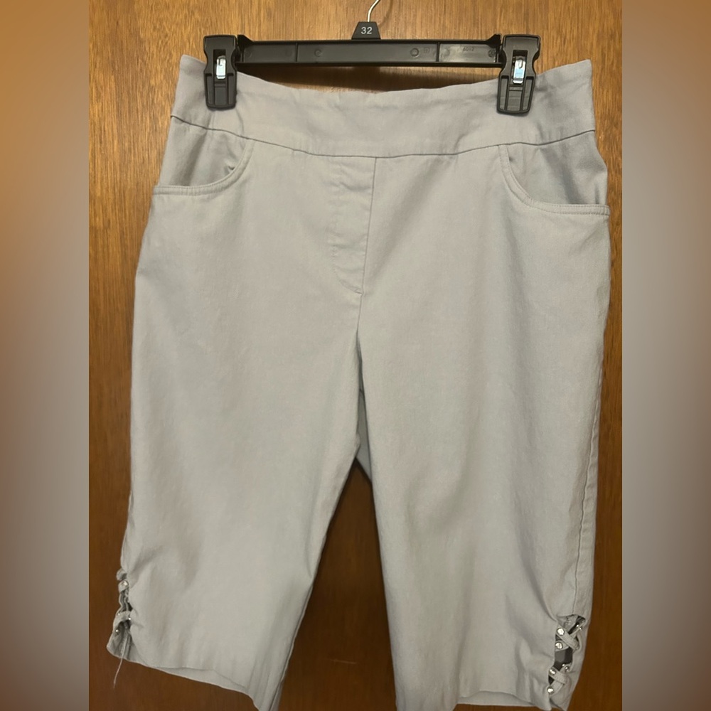 Tribal Light Gray Bermuda Shorts